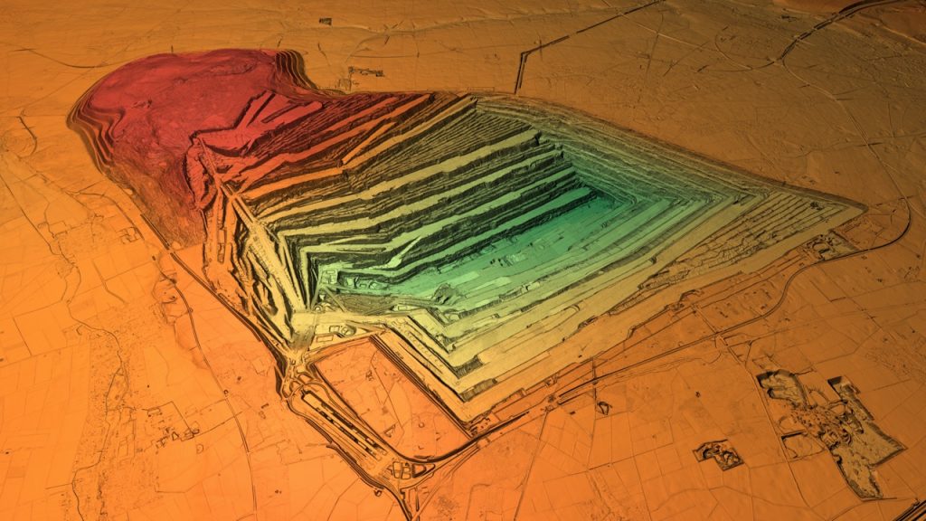 Tagebau Hambach Geländemodell
